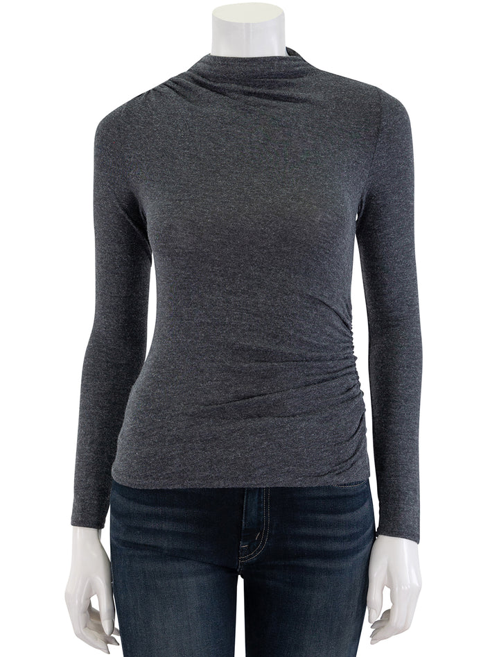 joelle top in charcoal