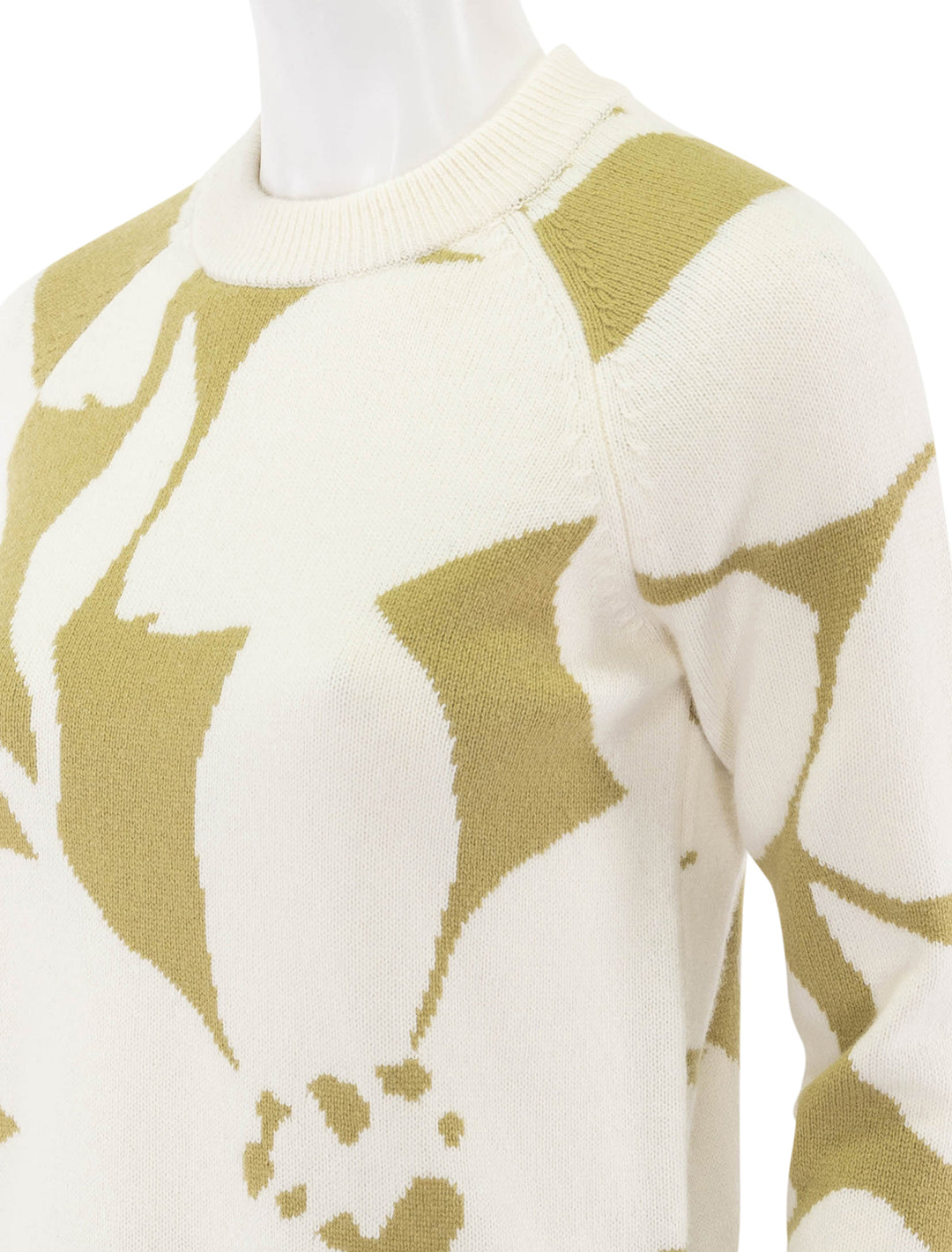 antoine intarsia sweater in flax