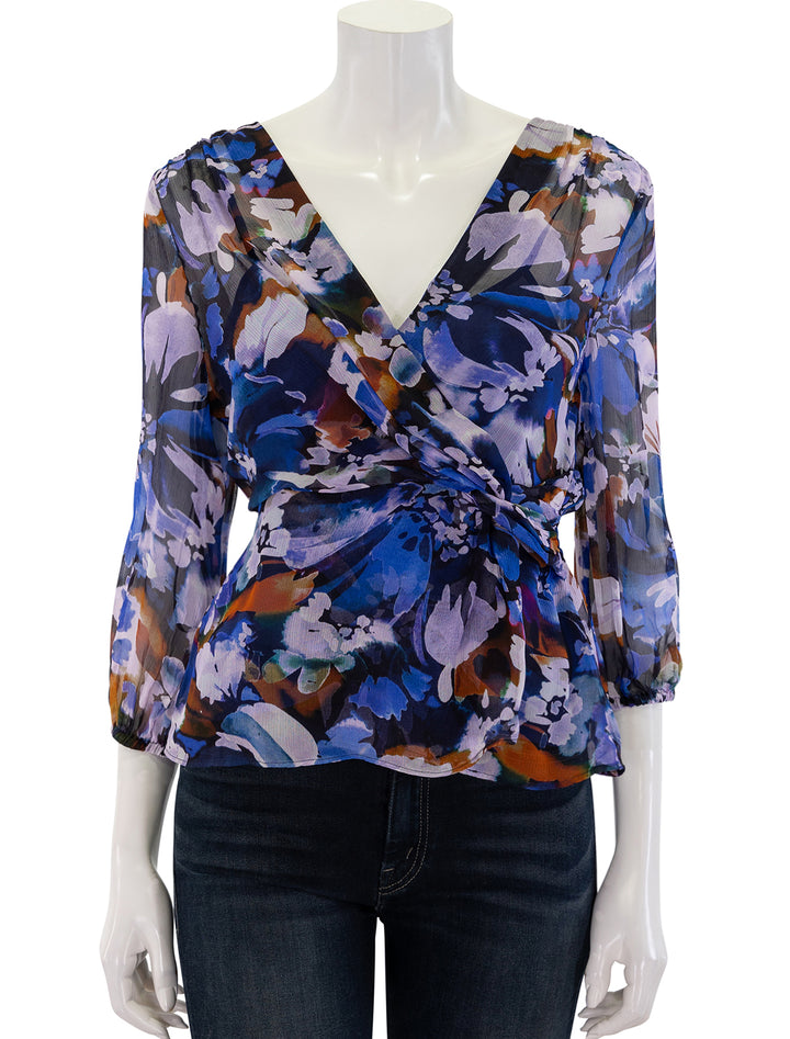 michelle blouse in topaz multi