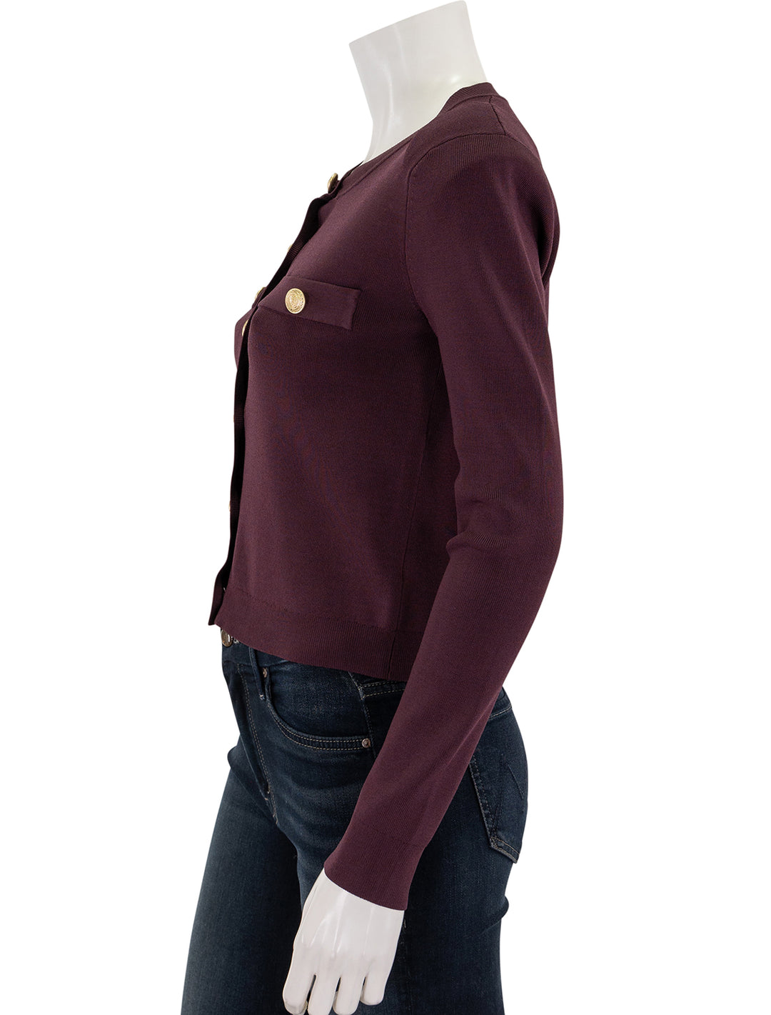 toulouse cardigan in dark syrah