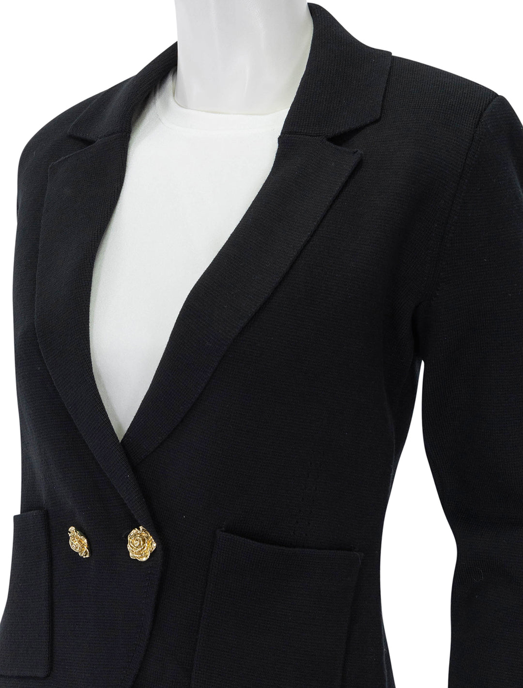 sofia knit blazer in black