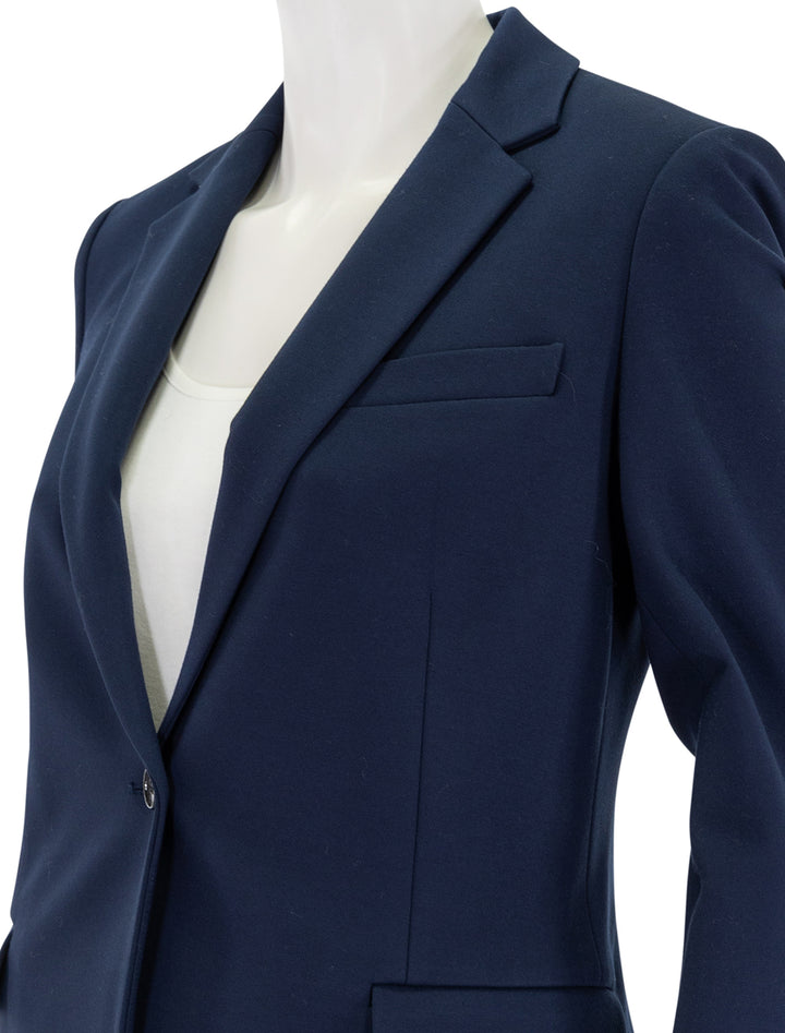 slim fit blazer in bright navy