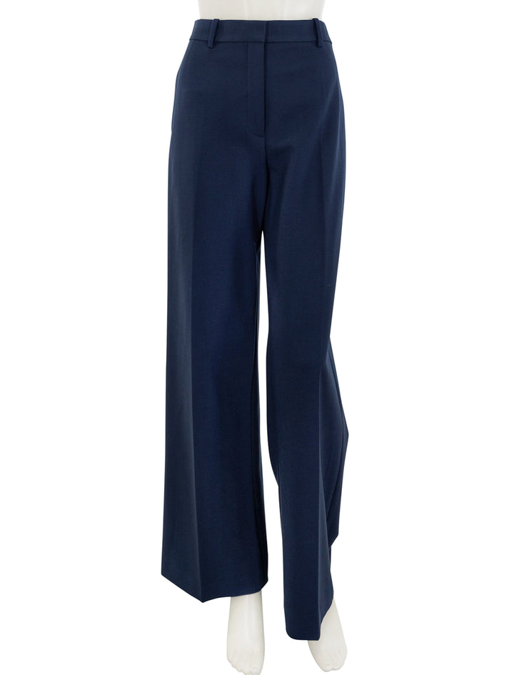 classic straight trouser in bright navy