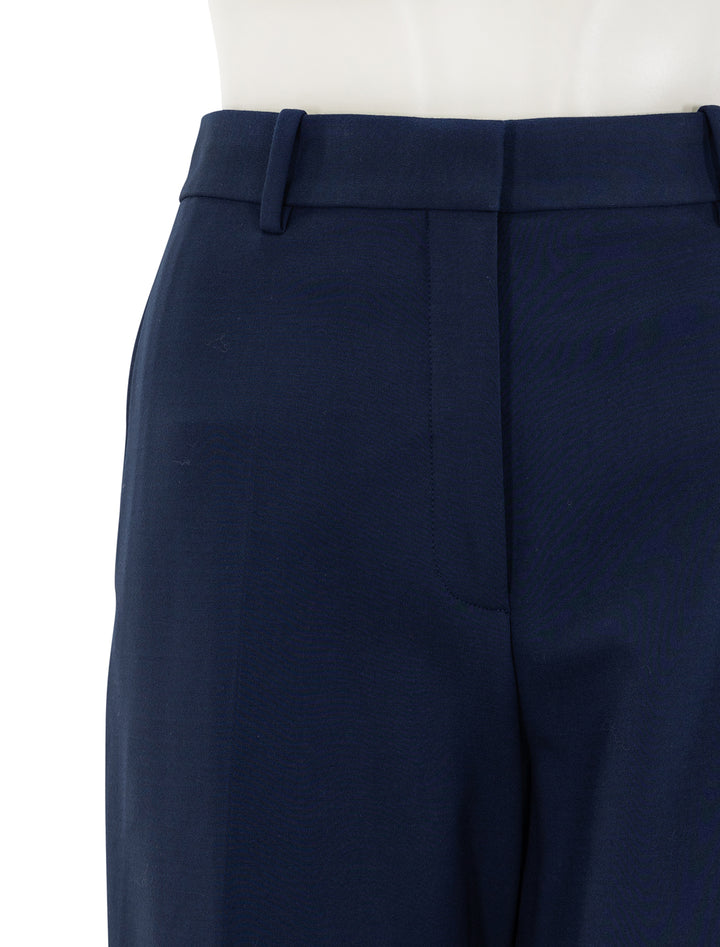 classic straight trouser in bright navy