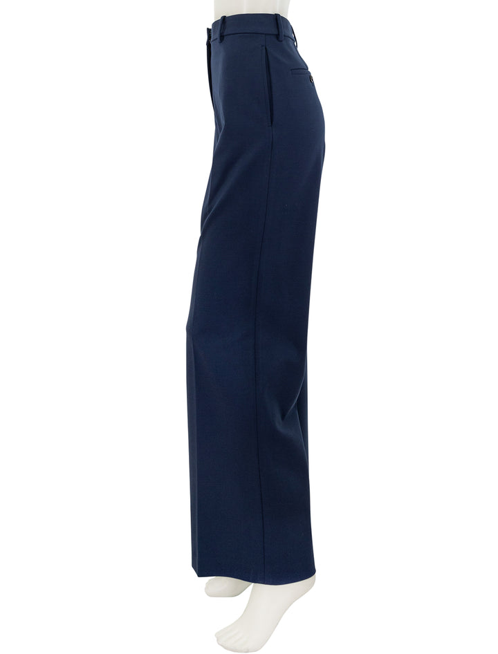 classic straight trouser in bright navy