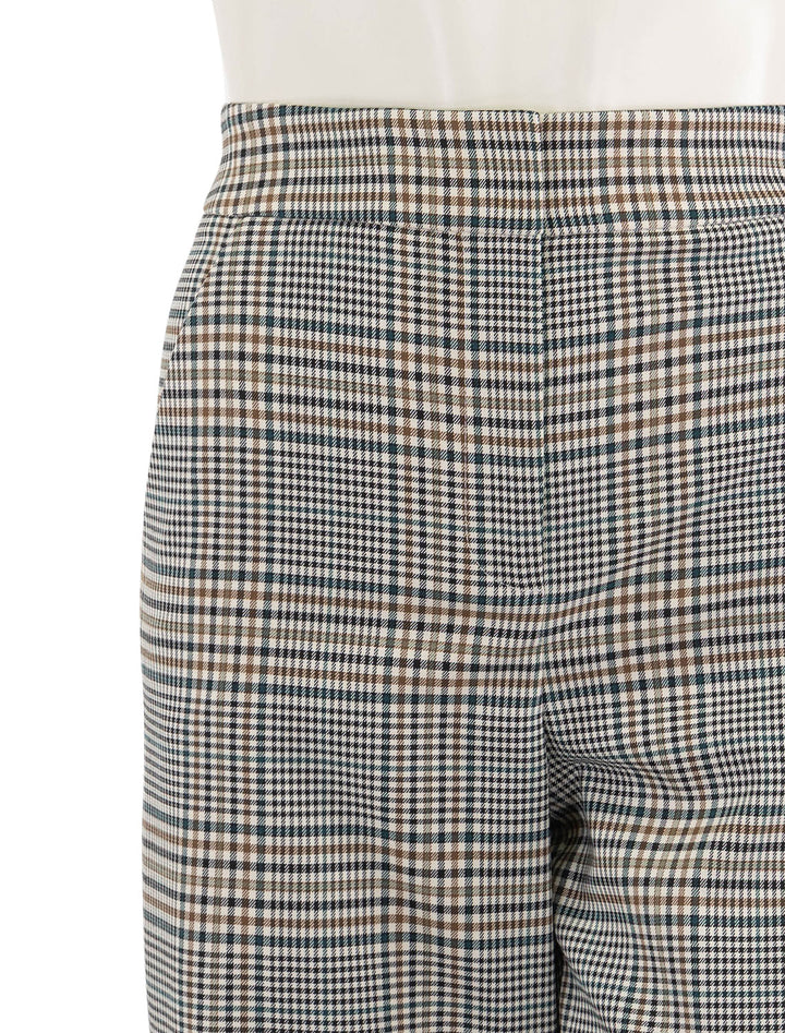 tonelli pant in ivory and green glen plaid