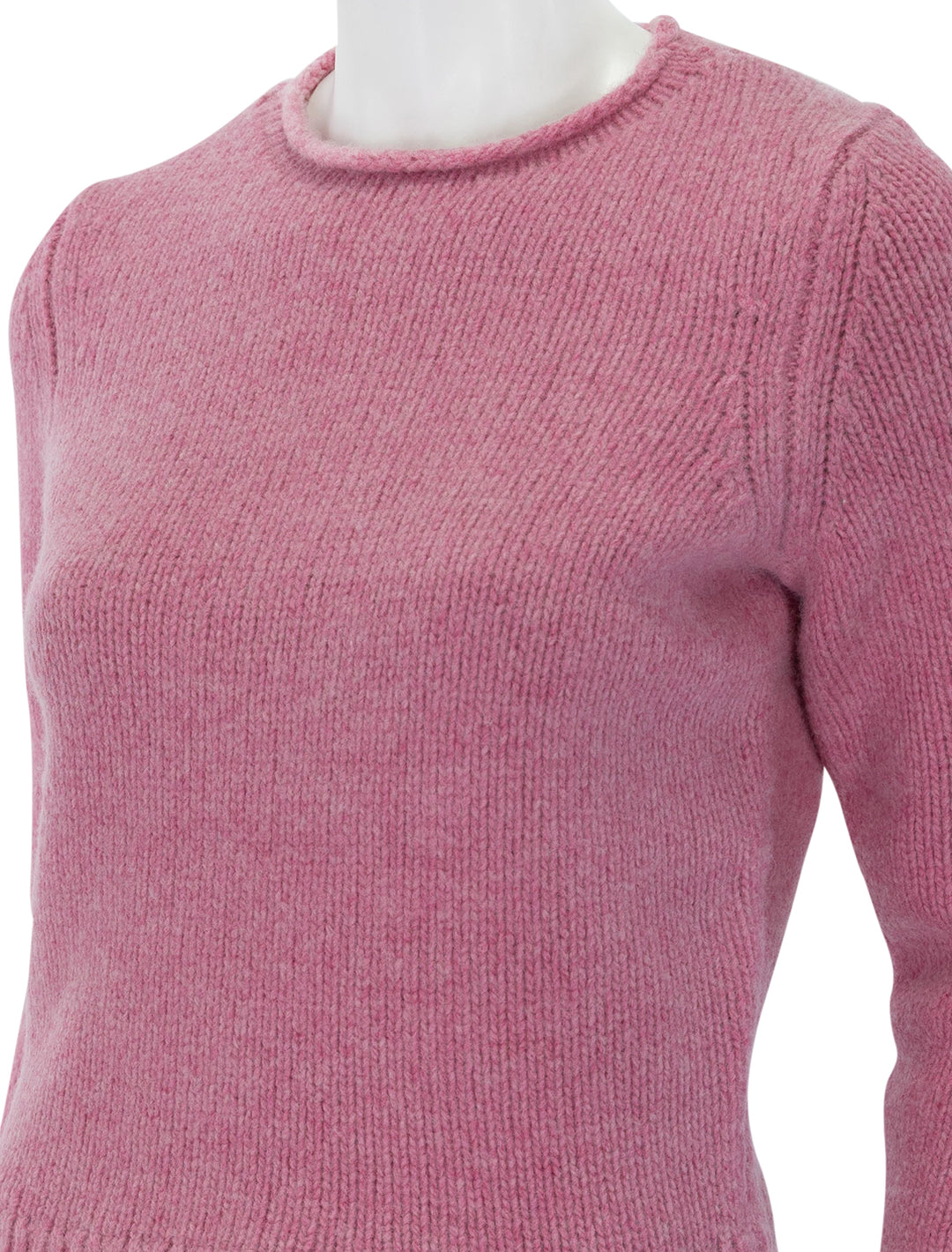 close up view of jaime sweater in pink