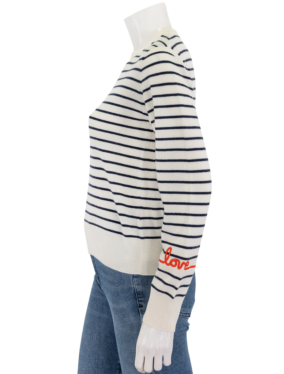 the betty love in cream & navy stripe