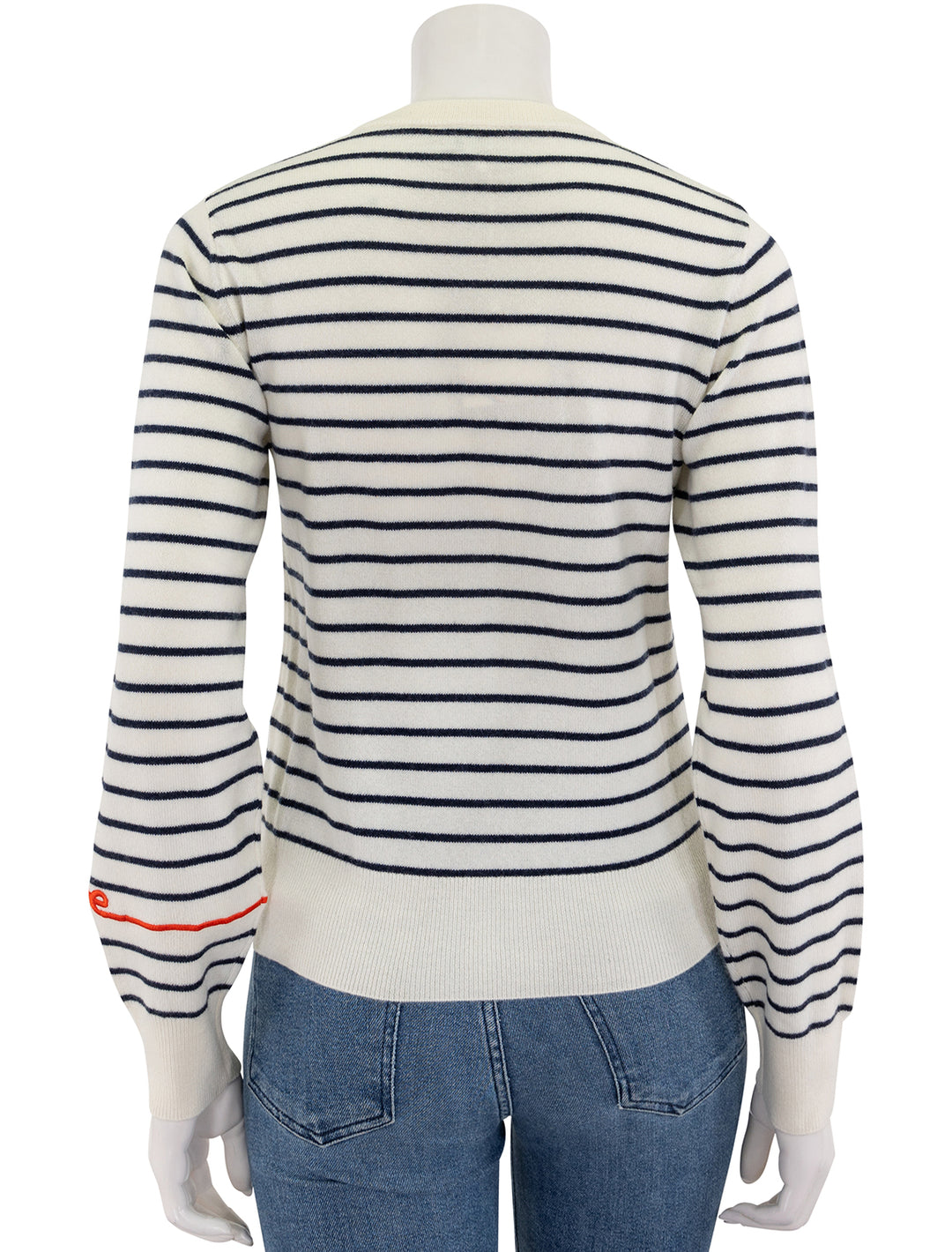 the betty love in cream & navy stripe