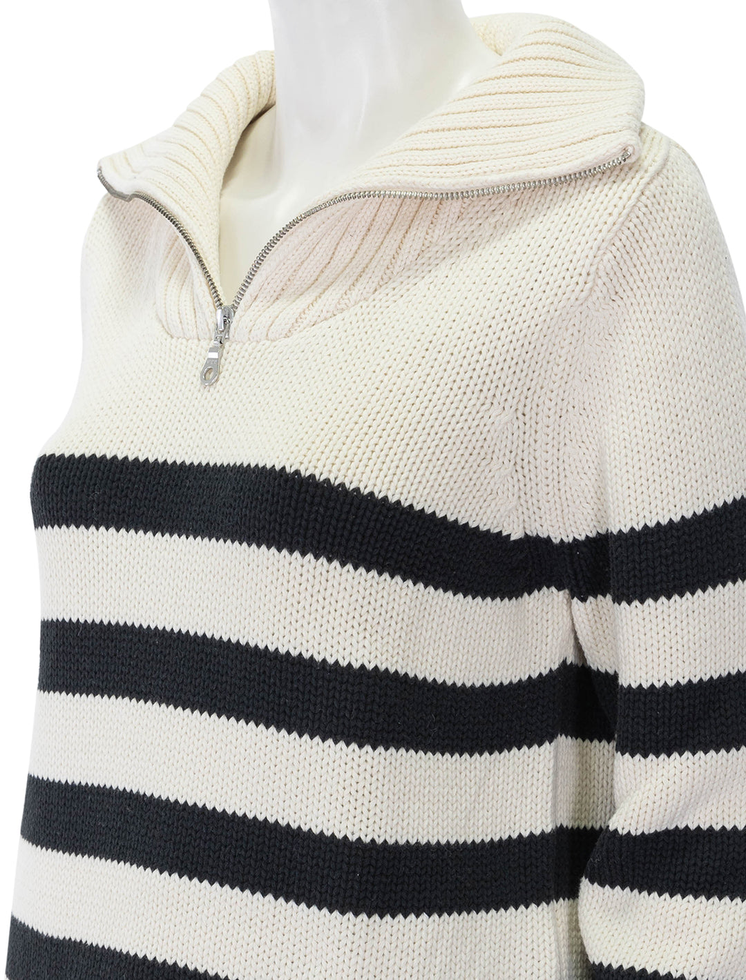 the matey in cream & black stripe