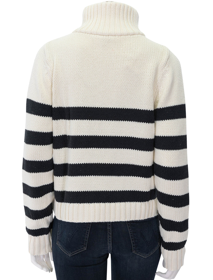 the matey in cream & black stripe