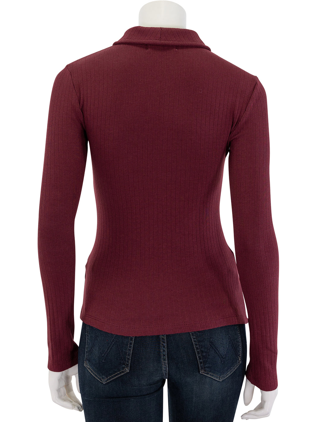 coco keyhole top in bordeaux