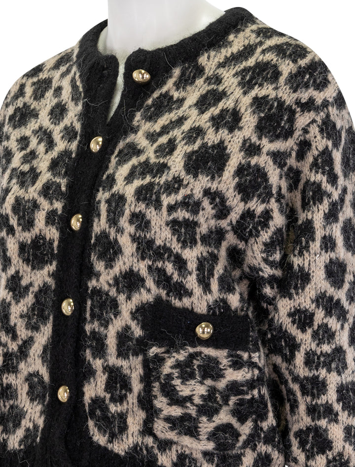 tessa animal  jacquard cardigan