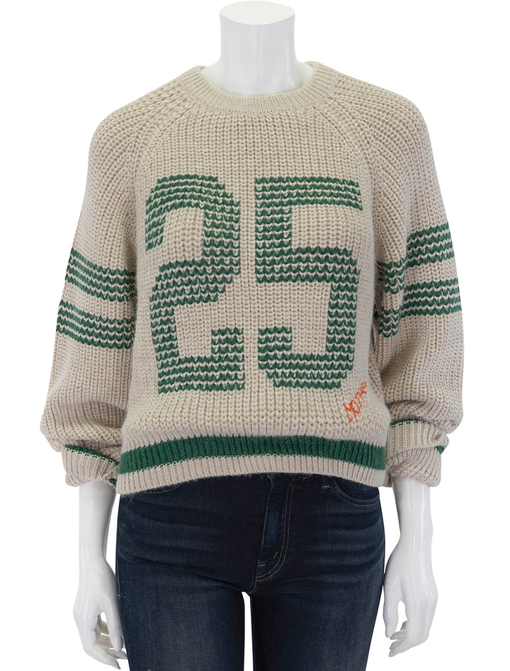 the fisherman concert sweater in birds eye view