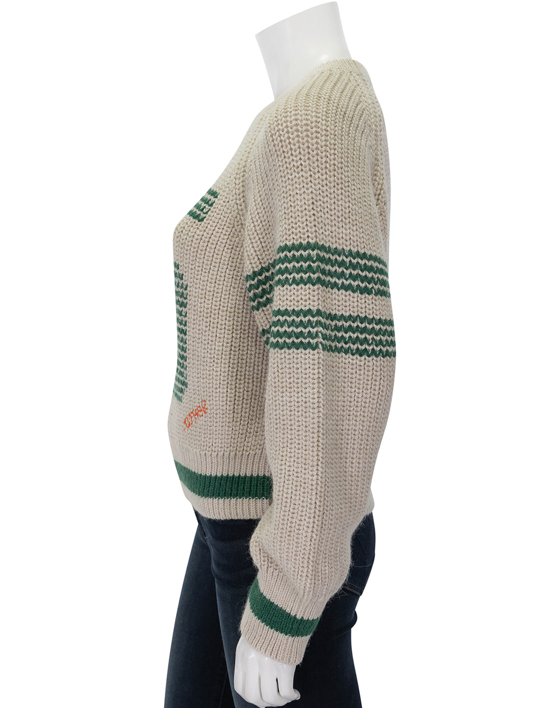 the fisherman concert sweater in birds eye view