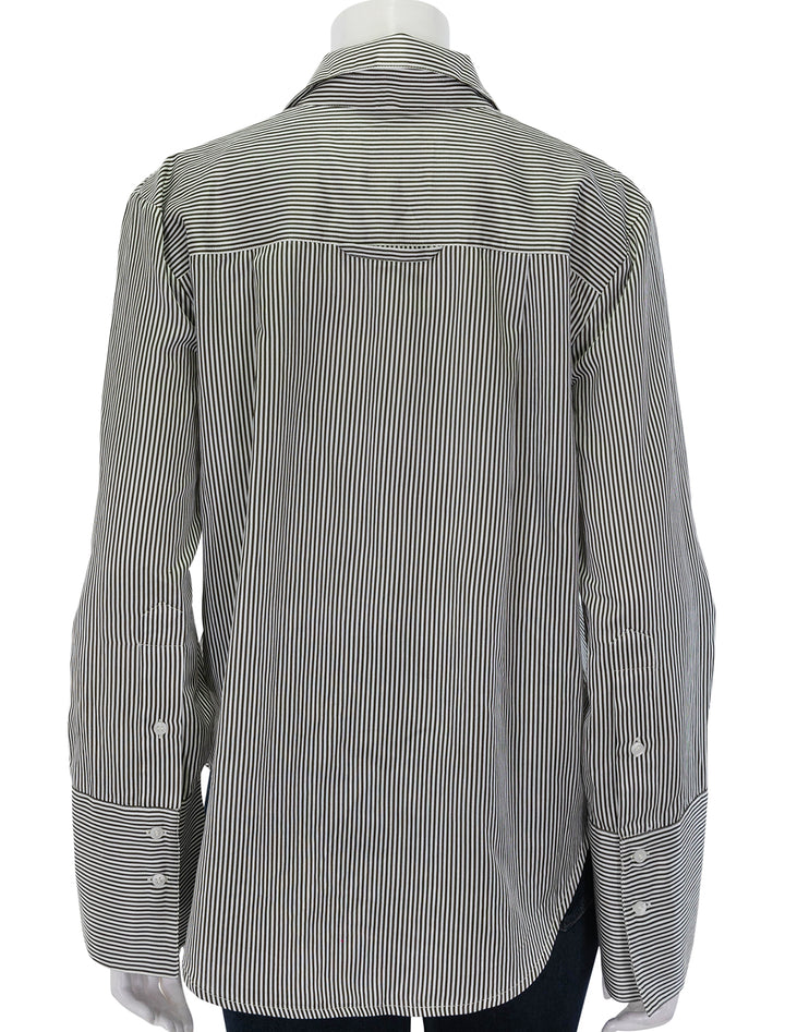 Back view of Citizens of Humanity's camilia shirt in venetian stripe.