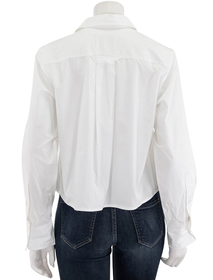 fino cropped tuxedo in white