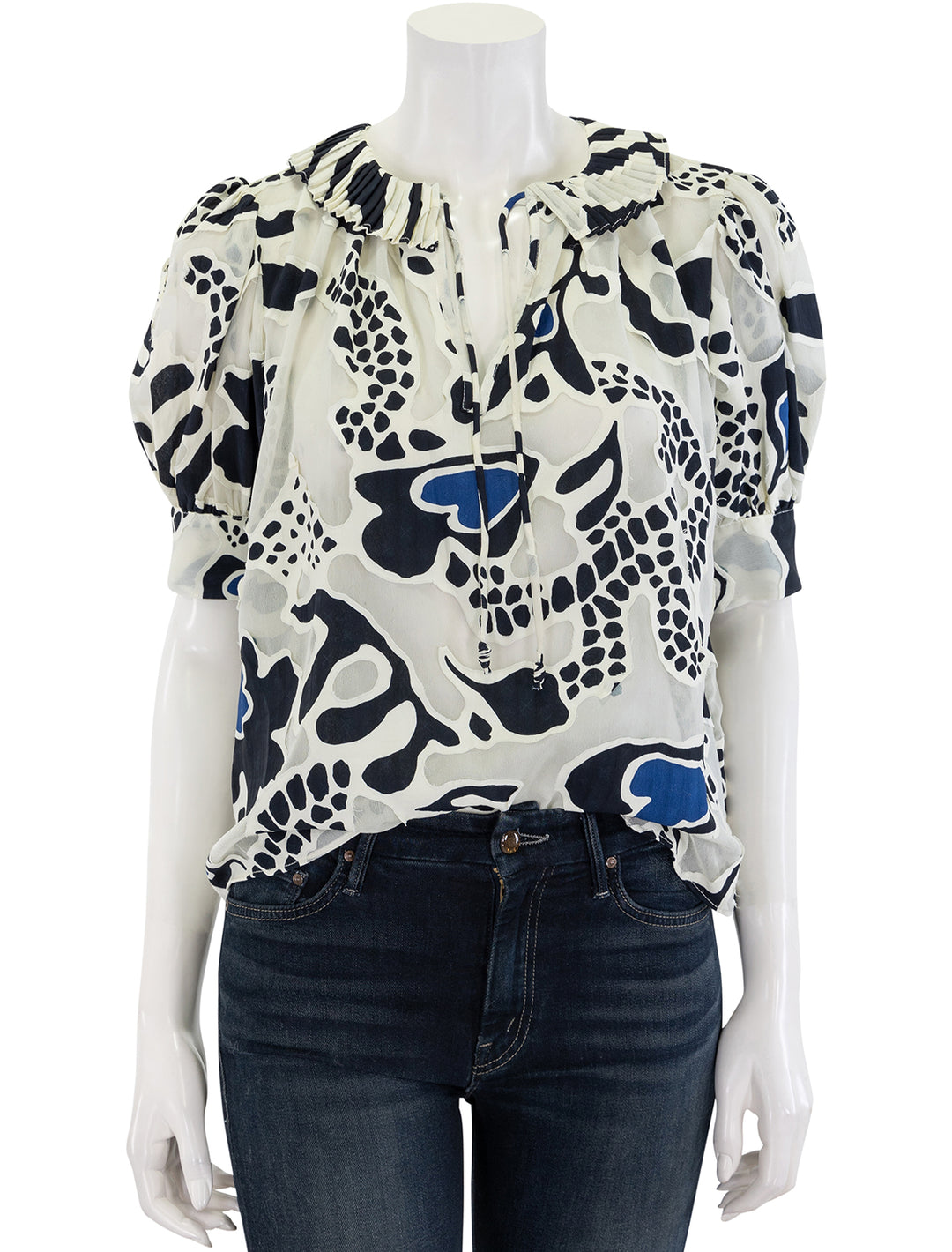 front view of marcella top in matisse