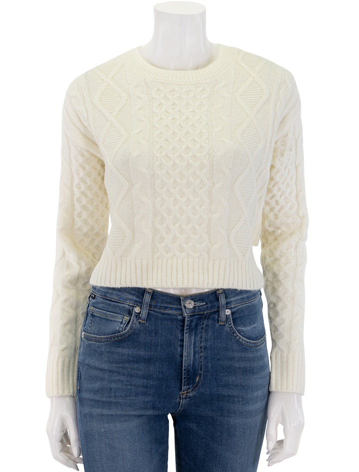 kessie sweater in whisper white