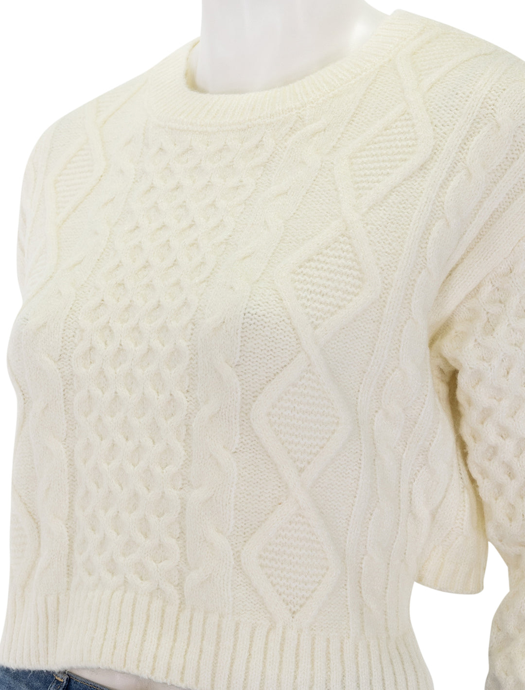 kessie sweater in whisper white