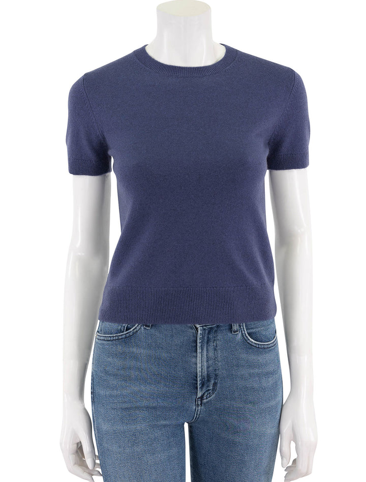 cash blend tee in dark periwinkle