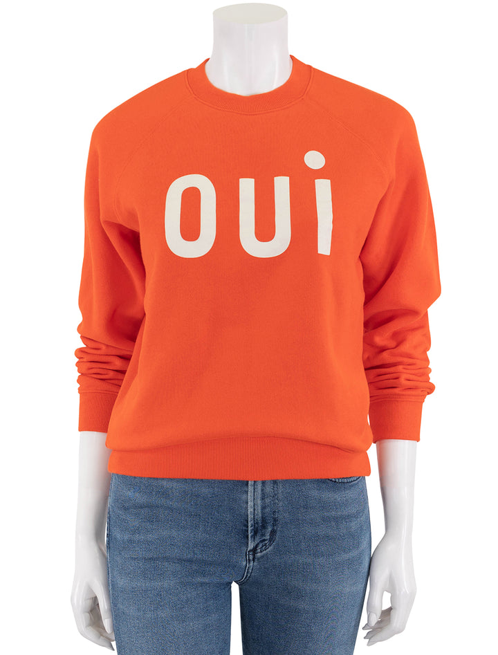 oui sweatshirt in bloodorange