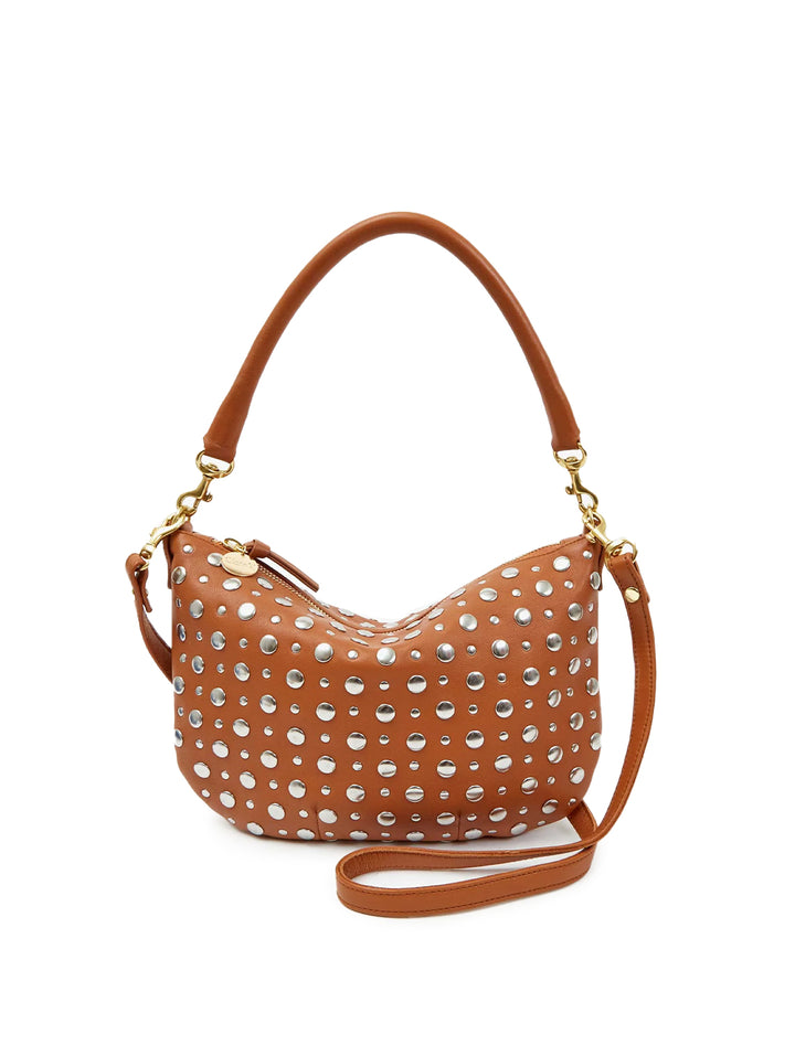 petit moyen messenger in cuoio nappa with studs