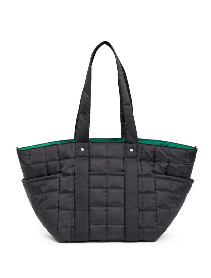 le box tote sportif with tabs in black