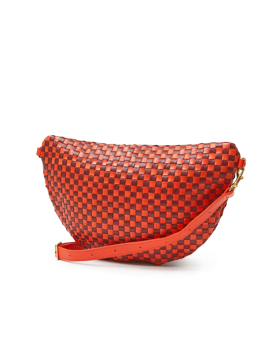 grande fanny in bright poppy and bordeaux woven