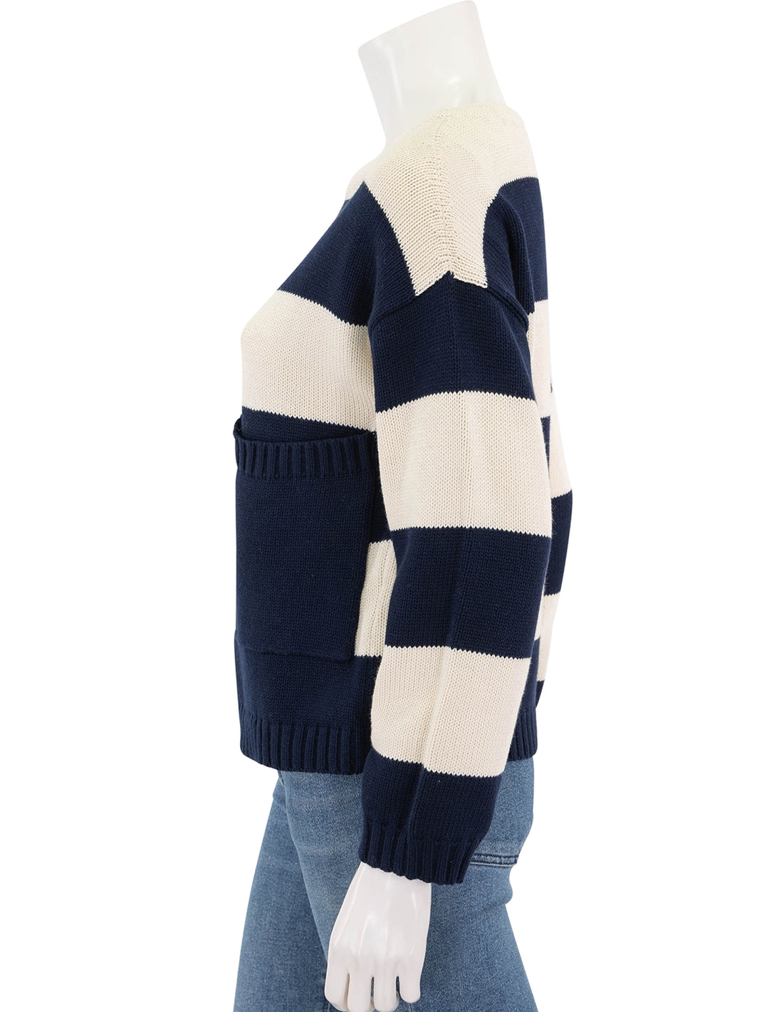 dorothee sweater in navy and cream