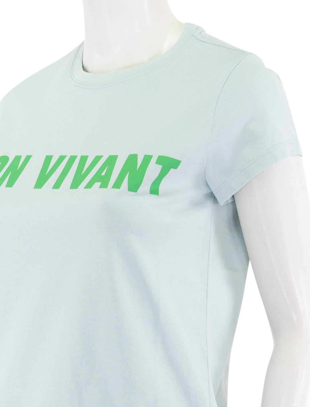 bon vivant classic tee in sky blue and grass