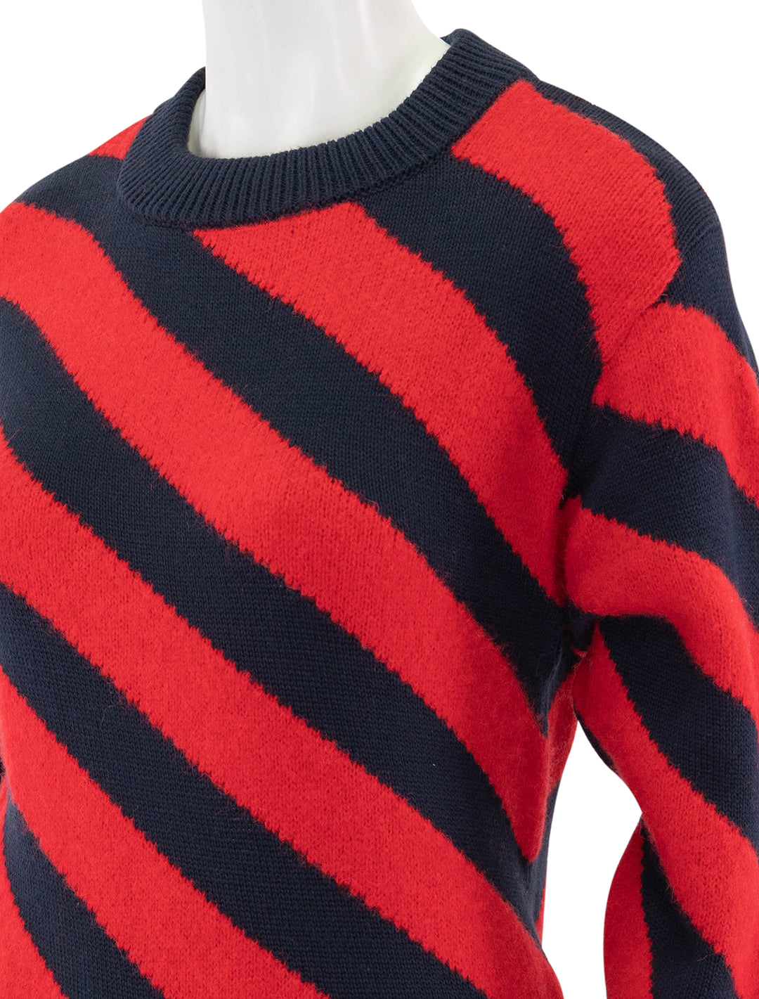 fabienne stripe sweater in red and navy