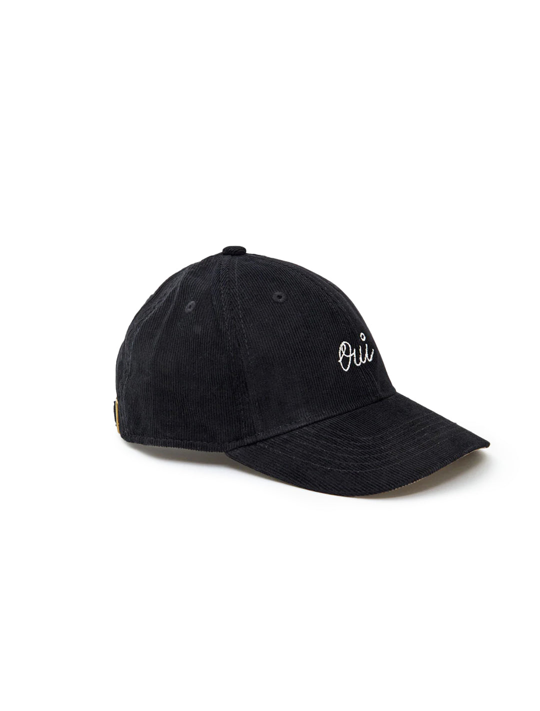 oui baseball hat in black corduroy