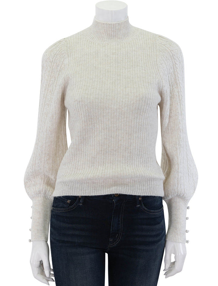 jordyn tneck sweater in oat heather