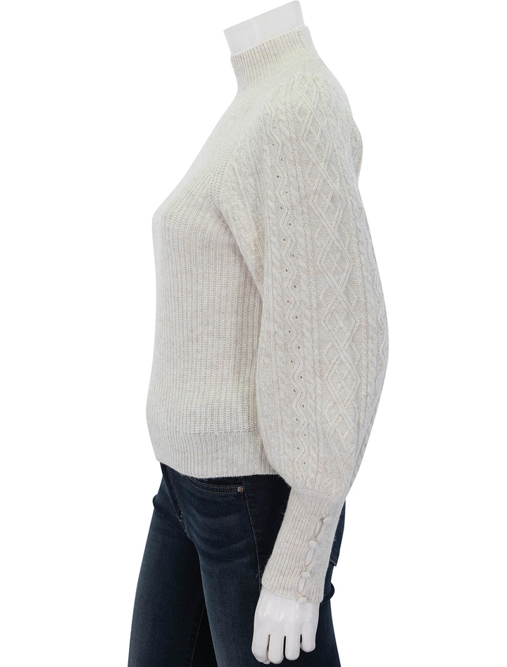 jordyn tneck sweater in oat heather