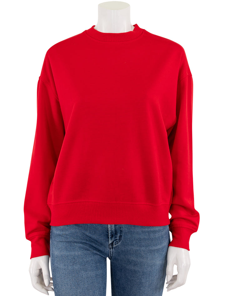 tia supersoft sweatshirt in ruby