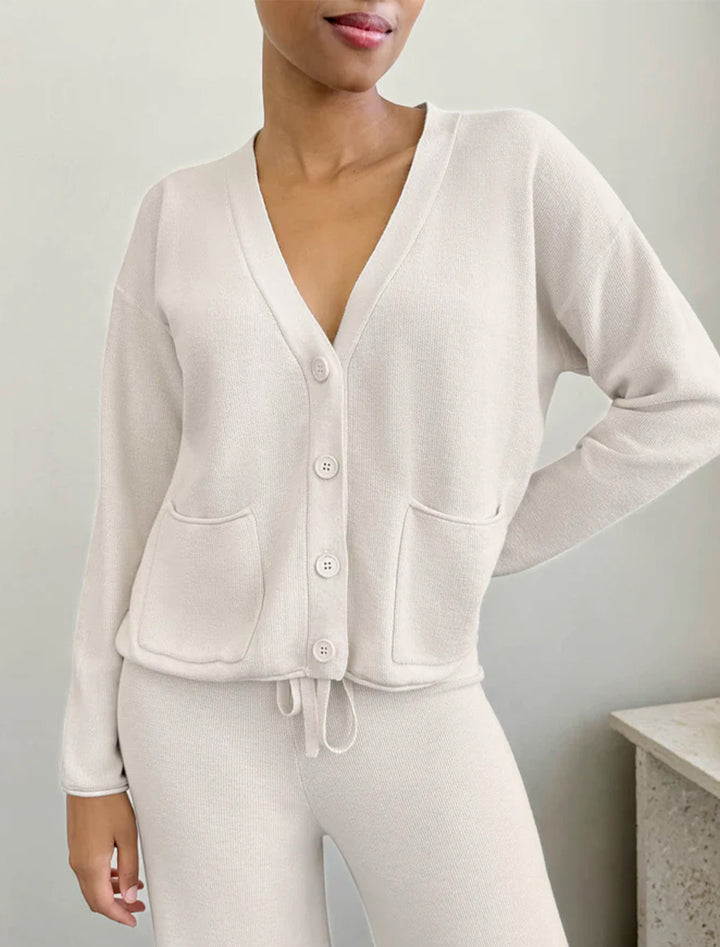 michelle cardigan in moonstone