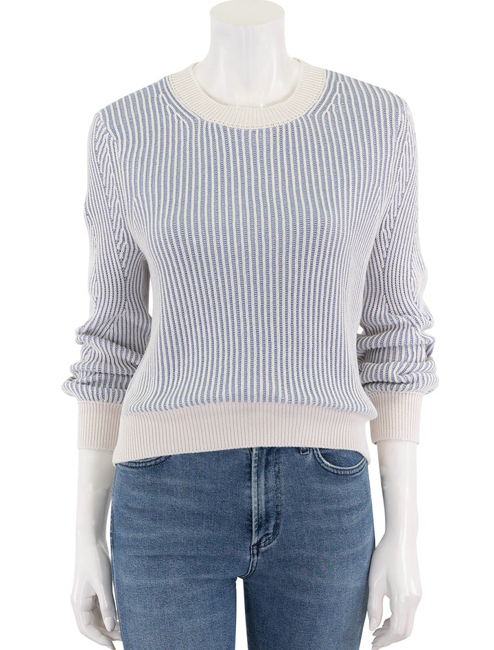 ashlynn sweater in moonstone and star blue