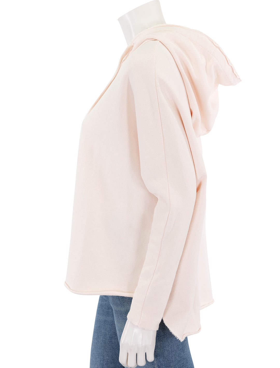 kane capelet hoodie in petal