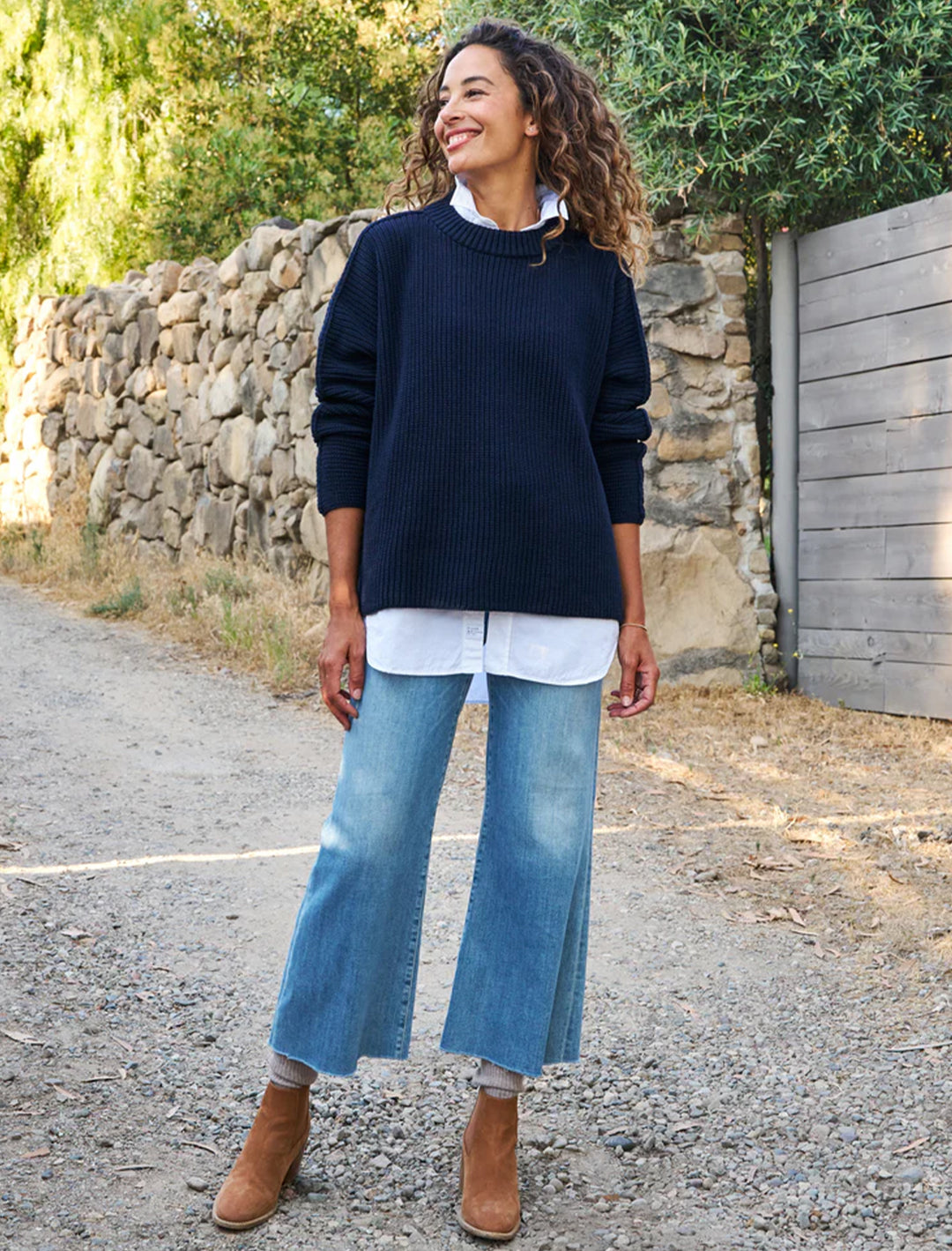 montecito sweater in marine