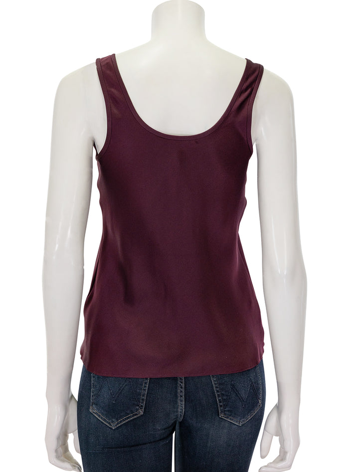 Back view of Anine Bing's lea top in bordeaux.