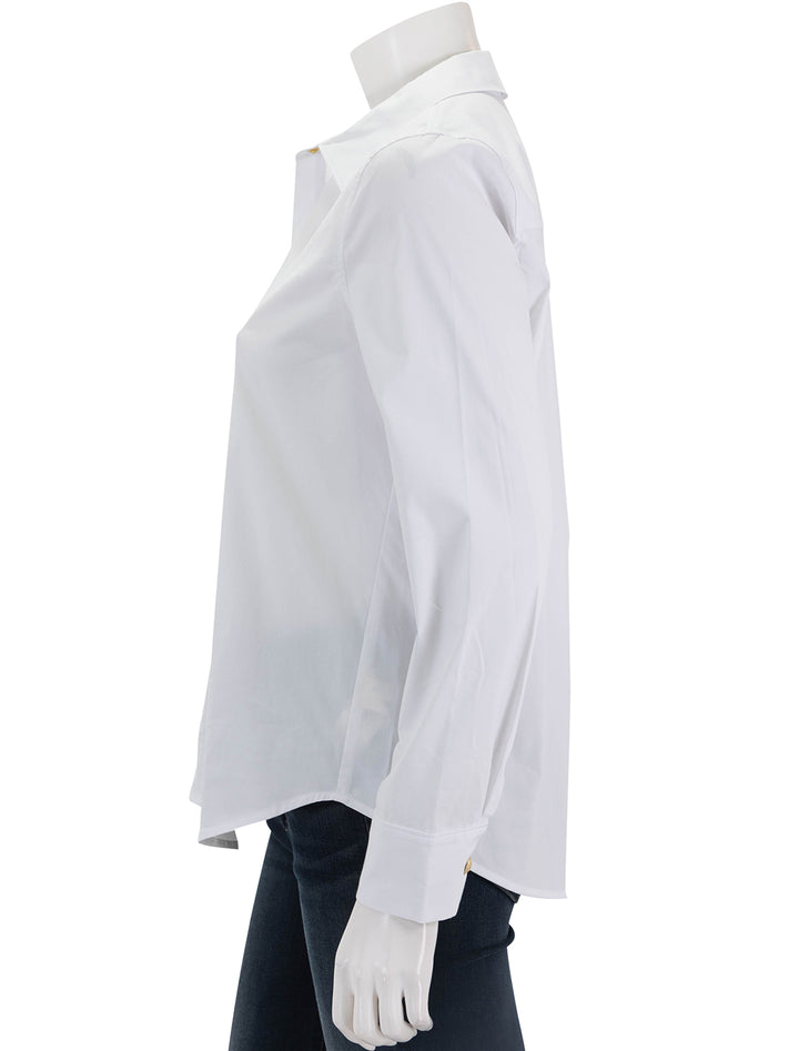 Side view of L'Agence's ellery in white.