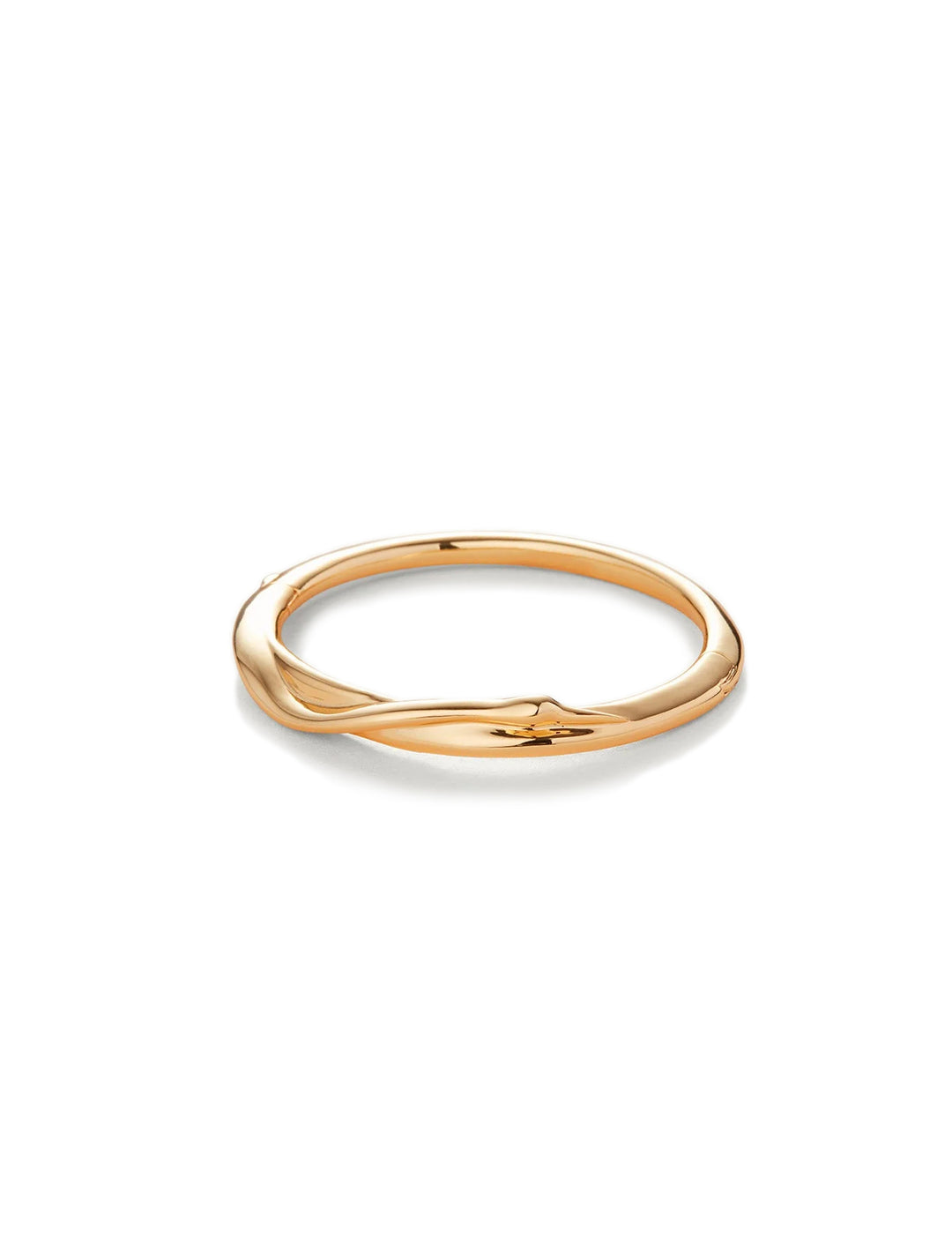 Front view of Jenny Bird's colette bangle in gold.