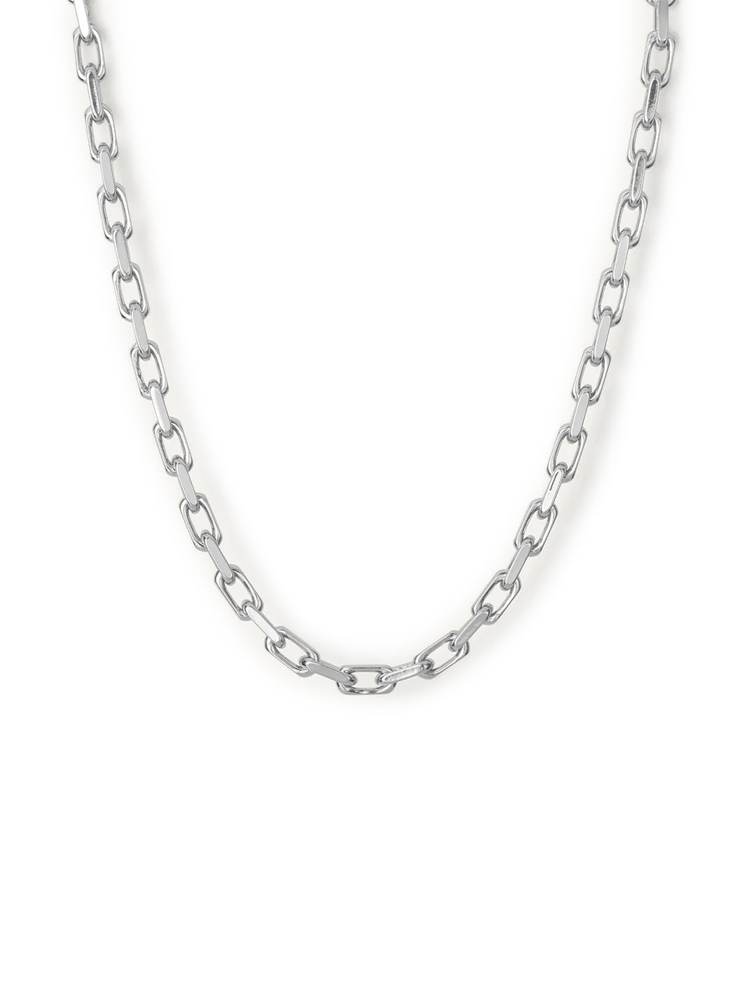 Front view of Jenny Bird's loire necklace in silver.