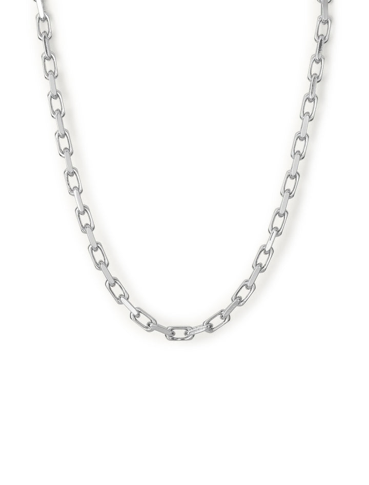 Front view of Jenny Bird's loire necklace in silver.