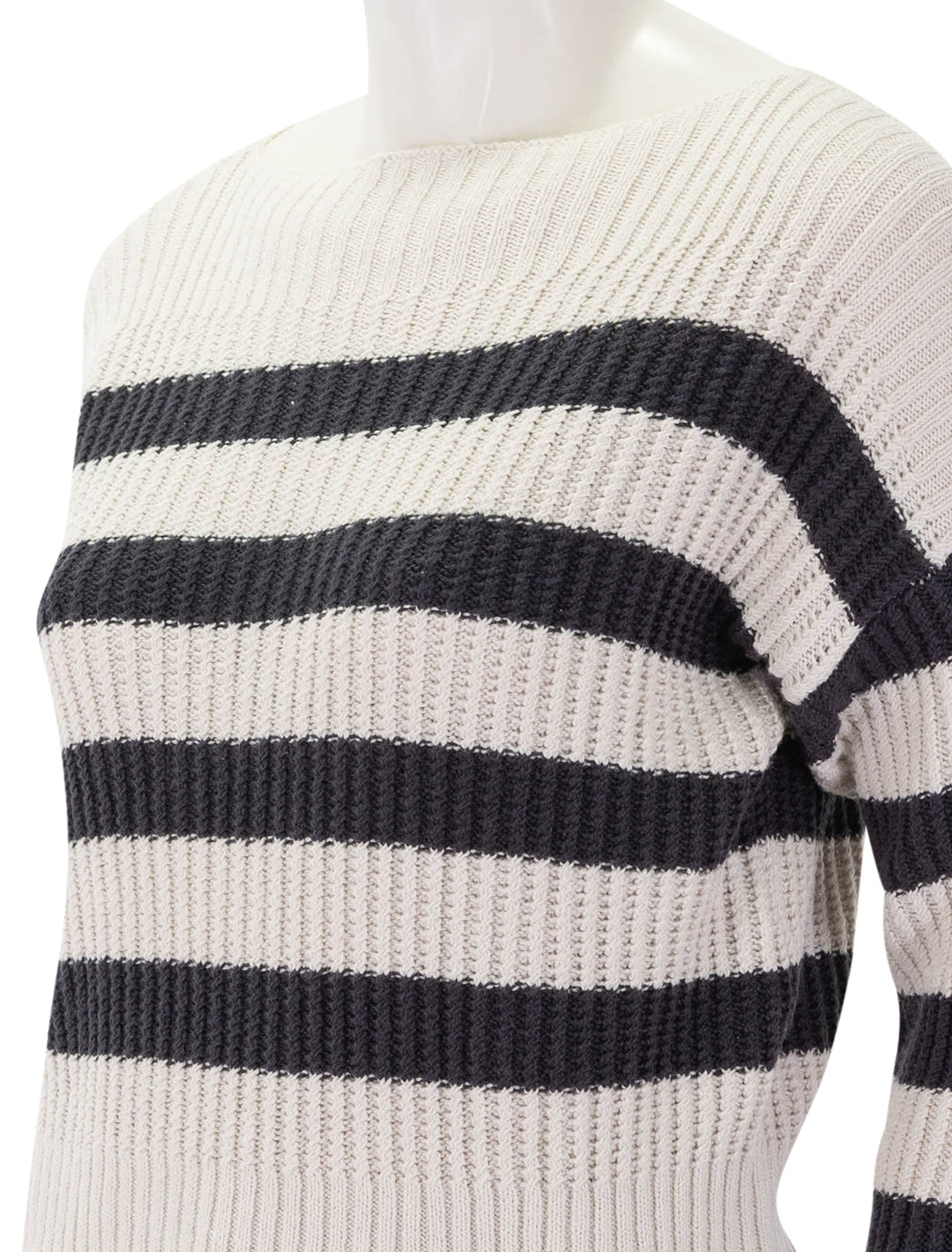 olivia stripe sweater in lead stripe