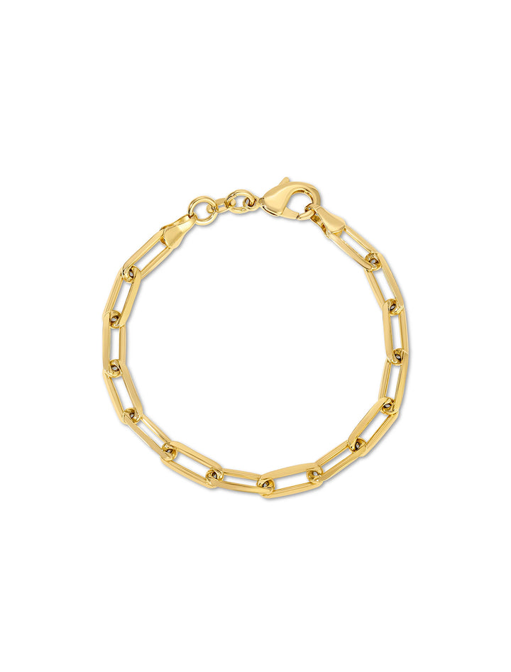 chunky monaco bracelet in gold