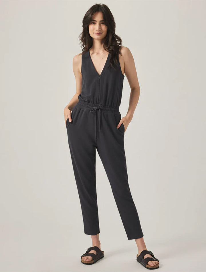 waffle scuba tank jumpsuit in lead