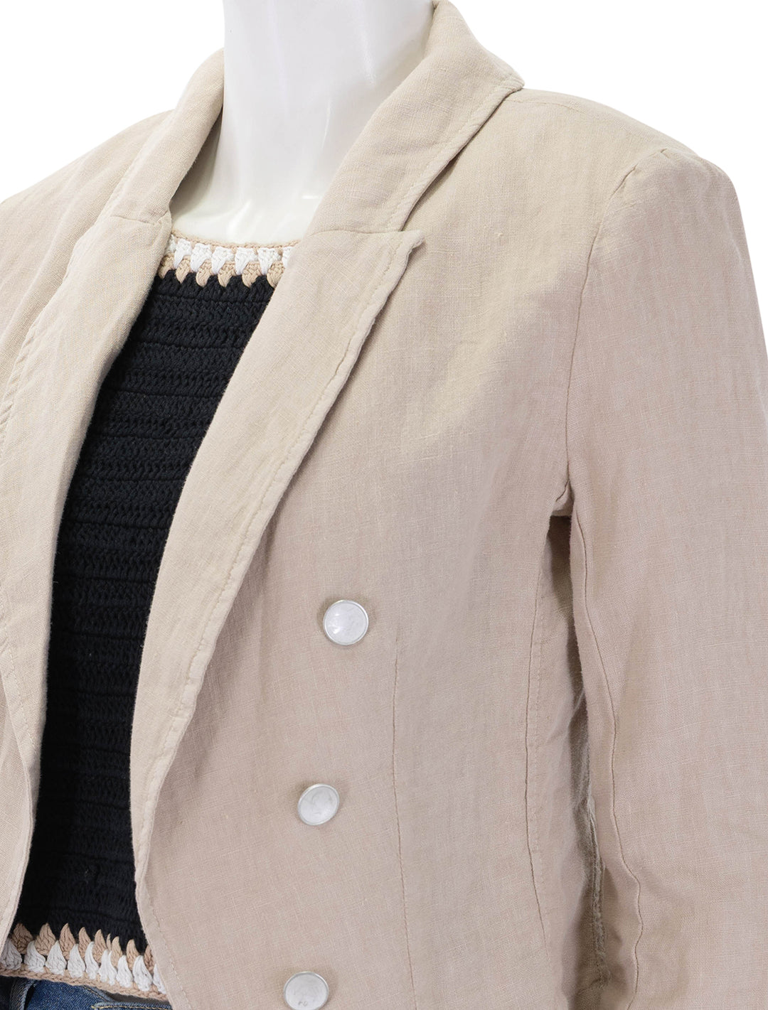 wayne jacket in doeskin linen