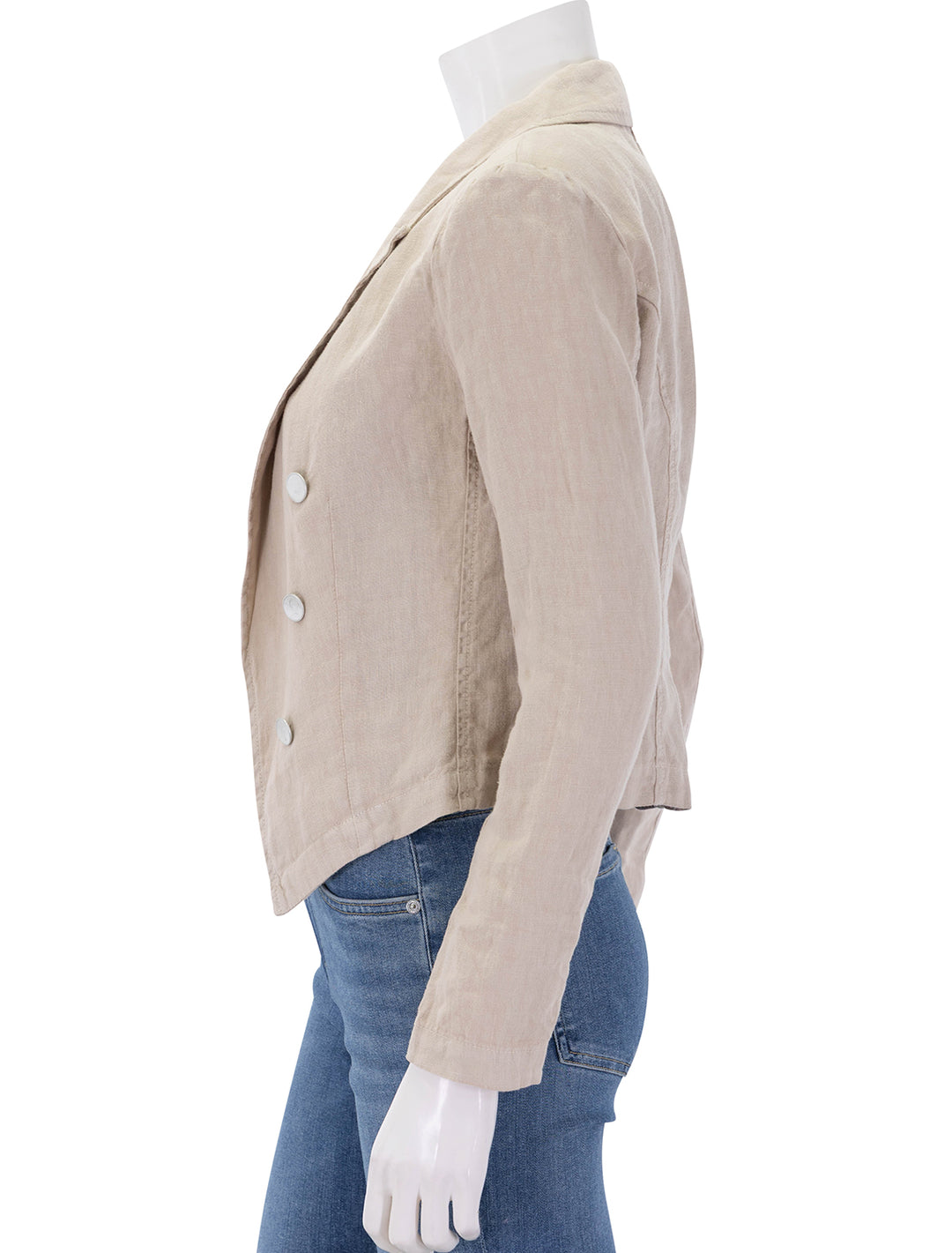 wayne jacket in doeskin linen